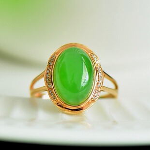 ��Ȼ������� ���m���O���GŮ��ָ���ߴ�s12*15mm��18K�ؽ��Ƕ