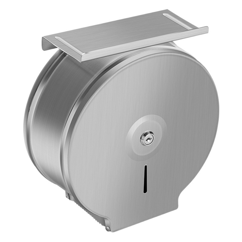 304 caja de papel de rollo grande de acero inoxidable caja de pañuelos impermeable soporte de pañuelos caja de papel higiénico caja de papel de rollo grande