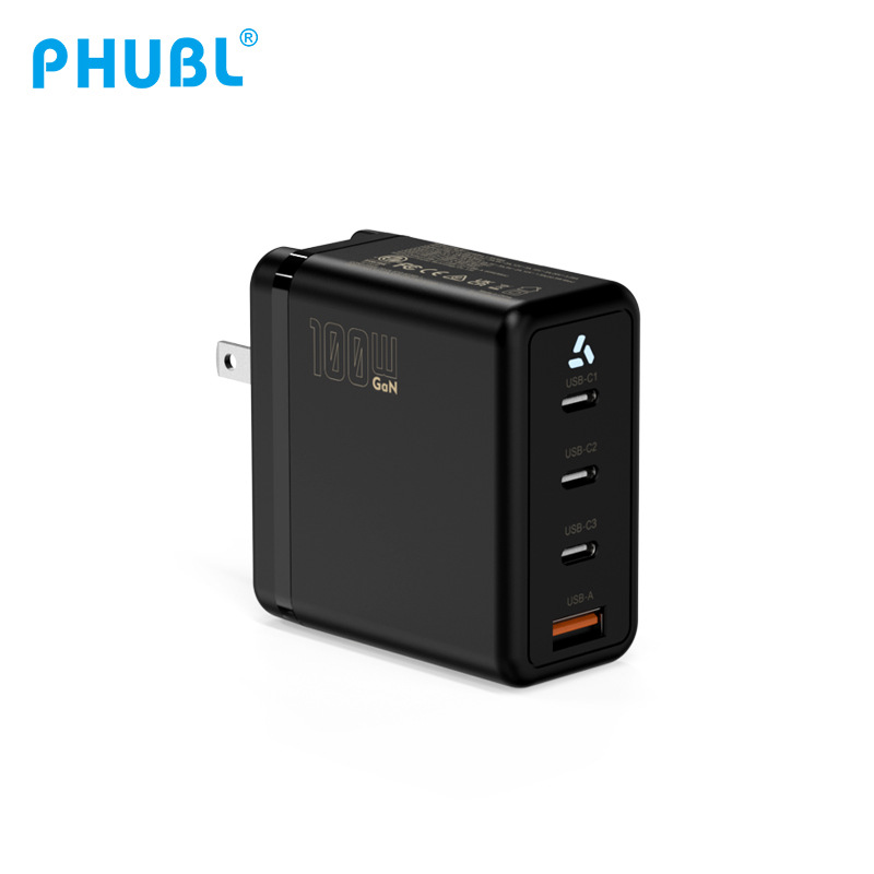 Cargador de nitruro de galio estándar americano TYPE-C W multi-Puerto + cabeza de carga USB portátil teléfono móvil de alta potencia de carga rápida