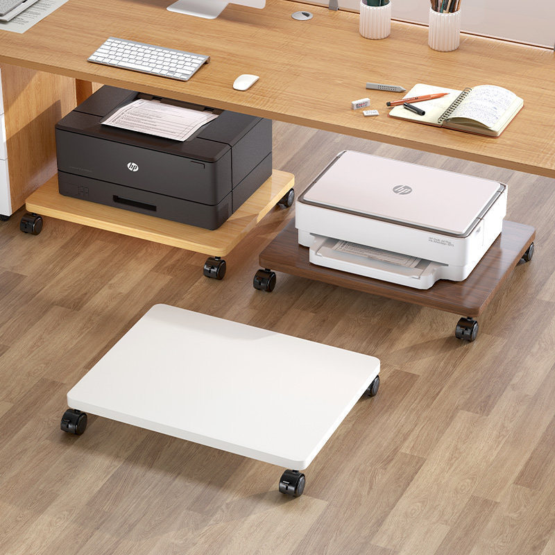 Printer Stand with Wheels, Desktop Computer Host Bracket, Movable Tray Rack under the Desk Printer Stand with Wheels, Desktop Computer Host Bracket, Movable Tray Rack under the Desk