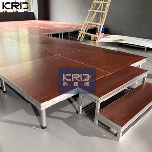 Aluminum Alloy T-stage high-end stage truss factory quick-installation stage stable safety intubation one-board four-leg structure