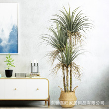 仿真植物龙血铁树盆栽假多杆丝兰树落地装饰花北欧绿植婚庆布置