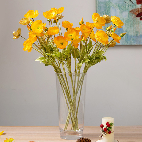 New Year Spring Festival artificial flowers New Year's Eve flowers five bags of persimmons pomegranates, good luck bucket decoration accessories moving house celebration supplies 