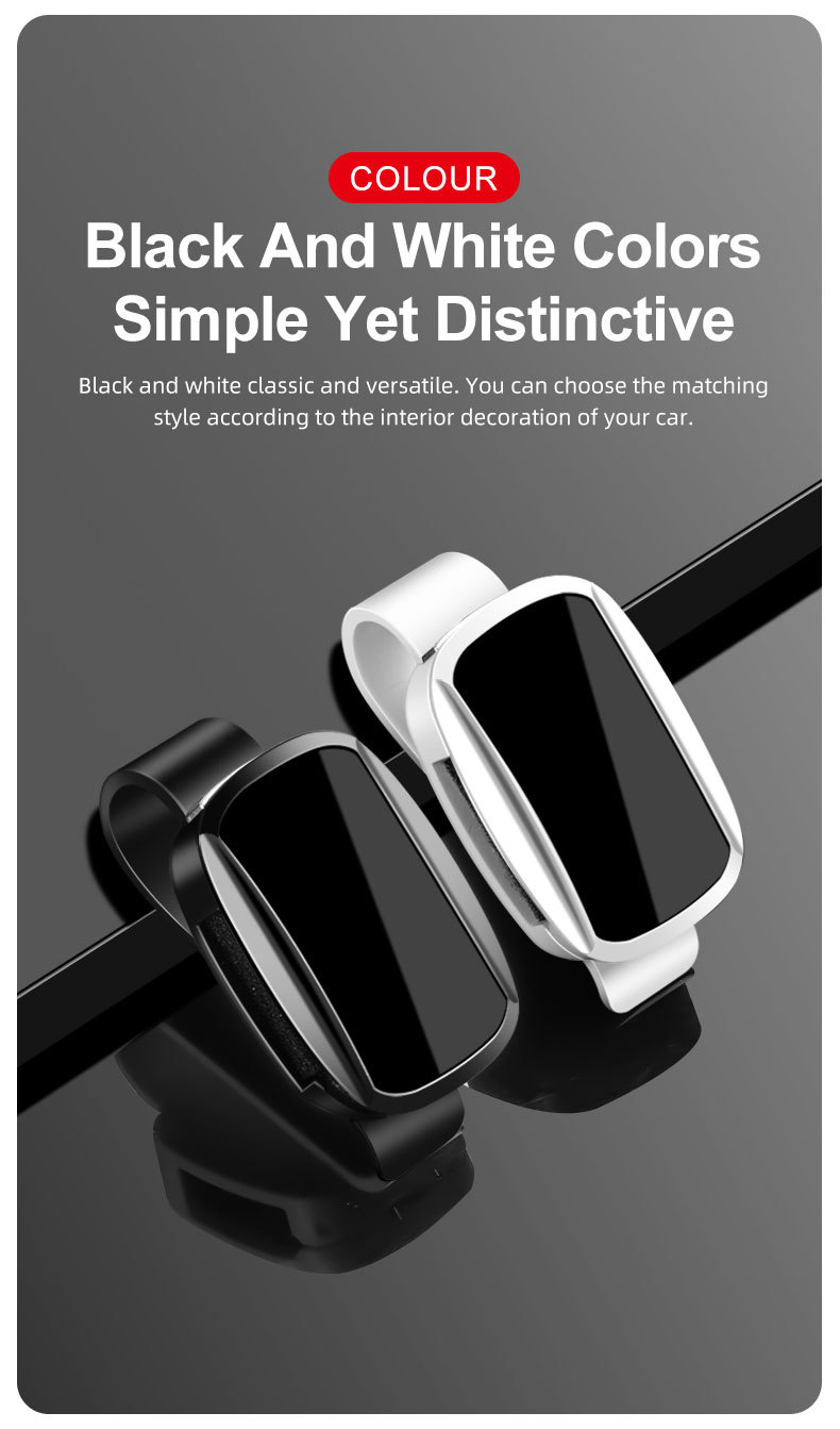 Cross-Border Standard Car Glasses Clip Logo Optional Car Glasses Holder Clip Logo Bracket Car Glasses Holder Wholesale