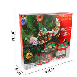 外贸电动圣诞火车 电动声光可悬挂圣诞树圣诞轨道车 圣诞礼品玩具