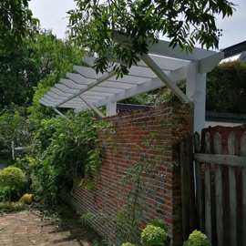 单边葡萄架葡萄架庭院花架植物攀爬架单边廊架户外木雨棚施工