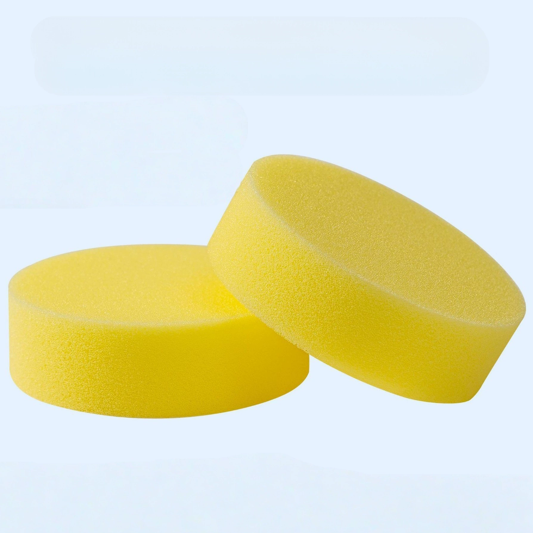 Губка для чистки круглая, диаметр 9-10 см, для протирки белой обуви, удаления пятен, мытья посуды, высокой плотности