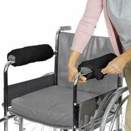 亚马逊新款轮椅扶手垫加厚羊毛绒舒适手垫搁手垫厂家定制