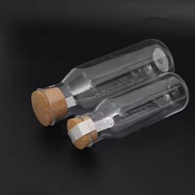 0.5L透明化妆品黄油瓶肥皂粉软木塞塑料沐浴容器