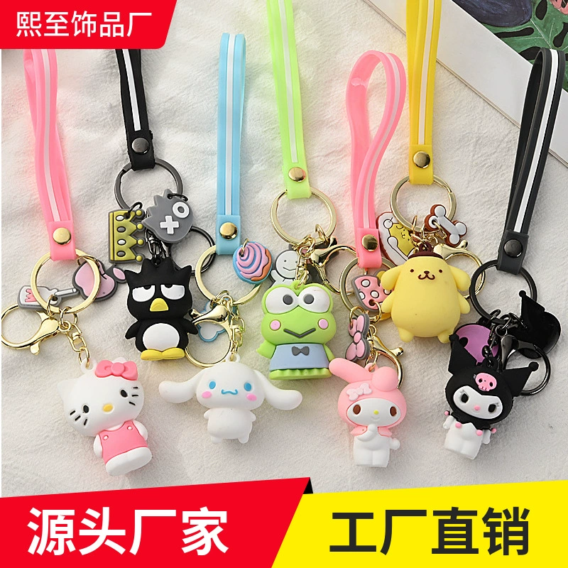 Brand cartoon keychain, pendant, three dimensional doll, European style, wholesale