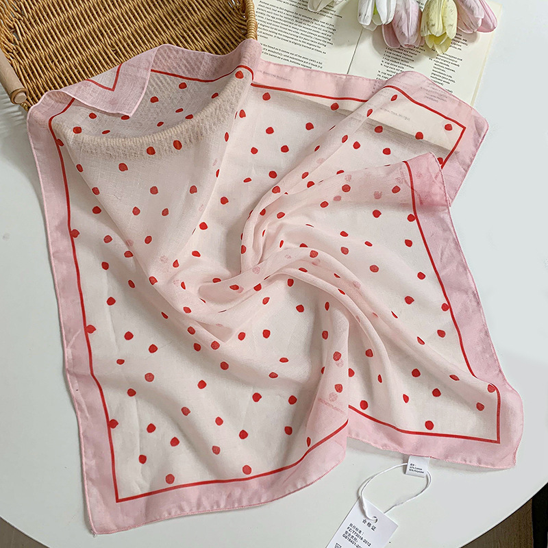 Pañuelo floral, estilo pastoral femenino de verano, nuevo estilo, bufanda fresca, bufanda de seda, bufanda cuadrada pequeña, bufanda de cuello de sentido avanzado