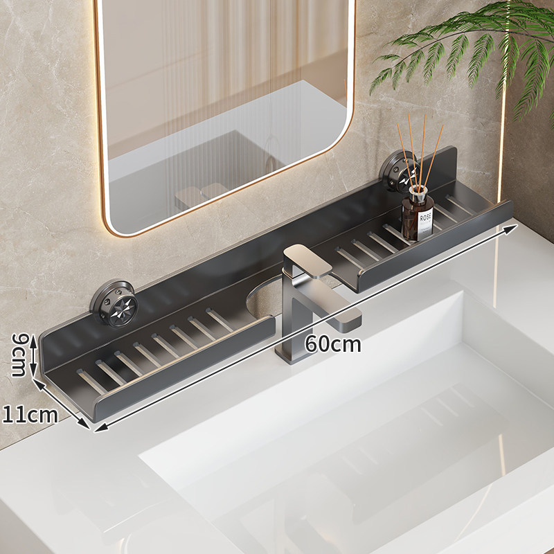 Estante Multifuncional de Almacenamiento para Baño, Sin Perforación image 8