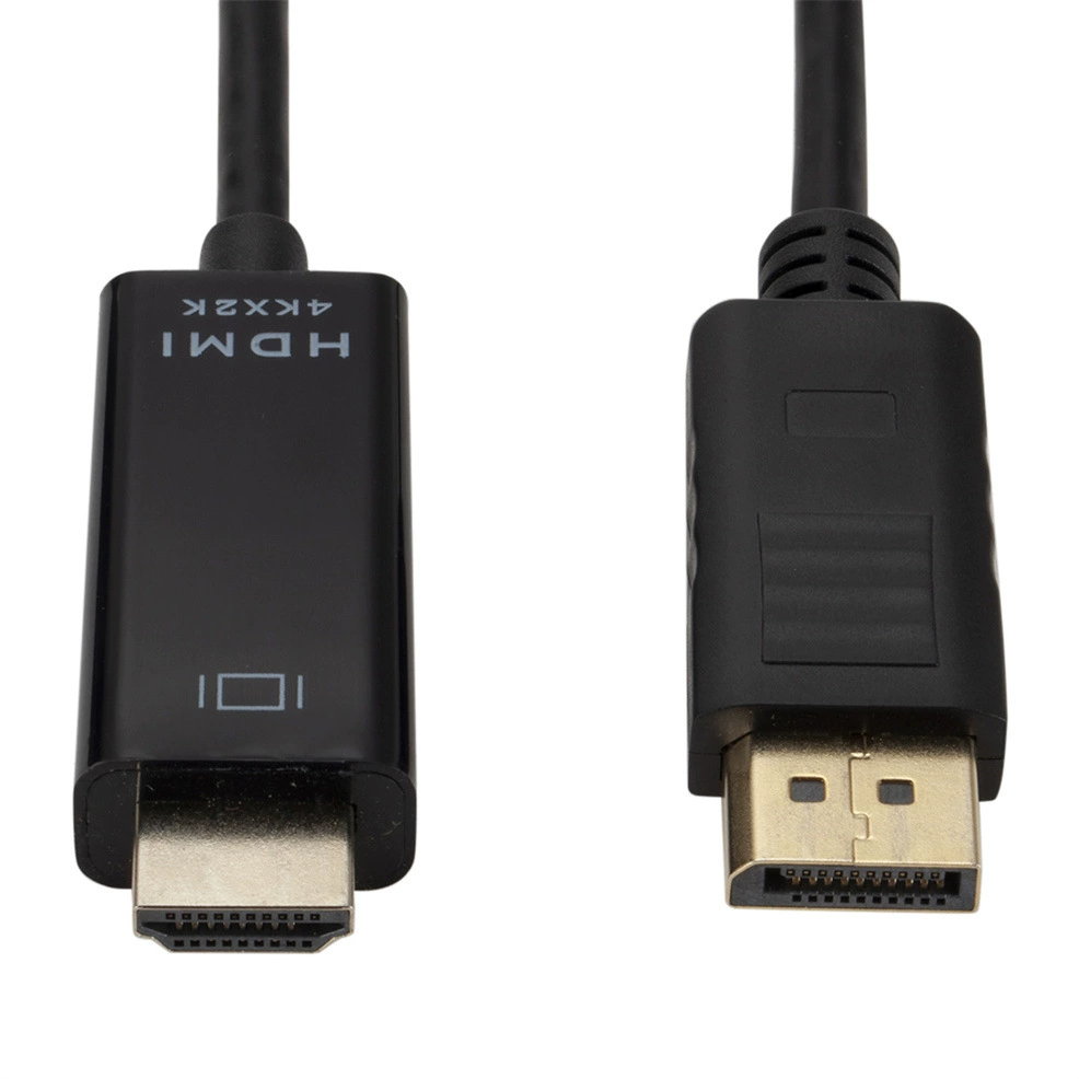 Кабель DP к HDMI длиной 1.8 метра 4K высокое разрешение - соединительный кабель дисплея для конвертации большого DP в HDMI