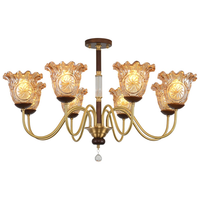 Lantern francés 2026 nuevo estilo de sala de estar lujoso lujoso alto sentido de la atmósfera luz principal moderna y simple lámpara de pasillo 413L