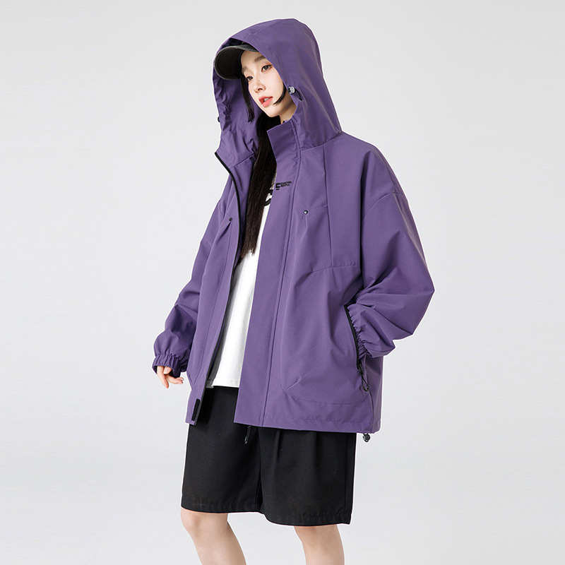 Couple Style Spring Autumn Jacket Thin Women Waterproof Trench Coat Outdoor Windbreaker Men_voghion.com