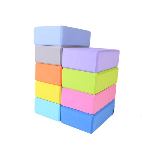 200g EVA solid color high-density yoga props compression-resistant dance fitness brick yoga brick manufacturer wholesale