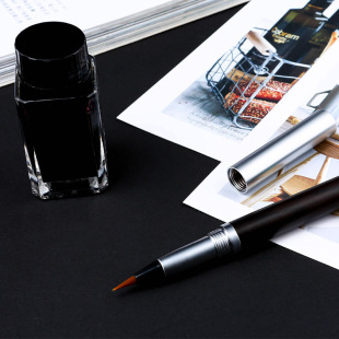 Hero Fountain Pen-Style Brush Soft Pen Wolf Hair Brush 2069 Student Beginner Calligraphy Pen Portable Dual-Use