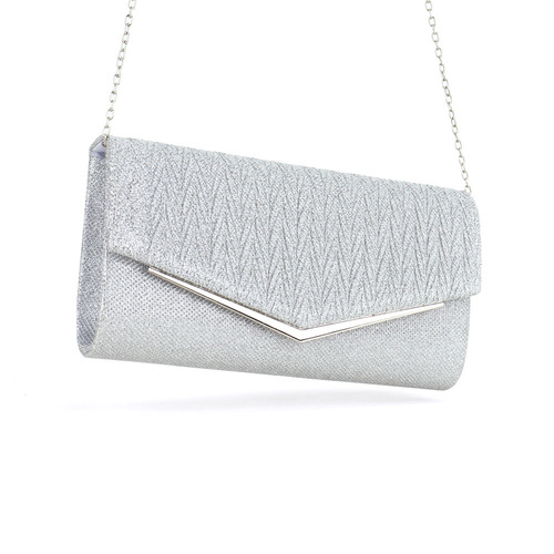 Evening banquet bag, European and American-style handbag, pleated design, formal event clutch, dressy crossbody bag, evening gown accessory
