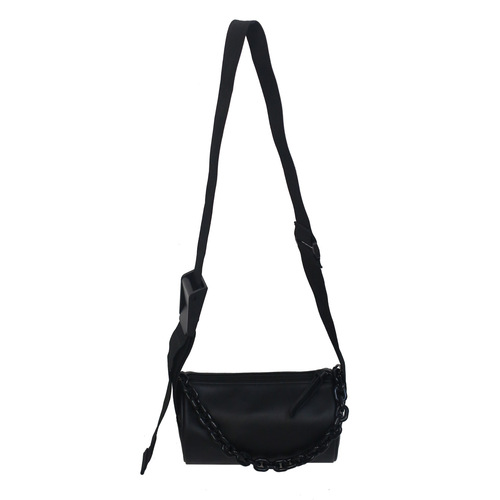 斜挎包男士潮牌PU小挎包ins潮男士包包秋冬新款圆筒包女