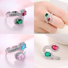 ��ó�����羳ʱ��ָ���ʱ��ʯ��ָŮ������ɫ��ɫ������Ʒ����