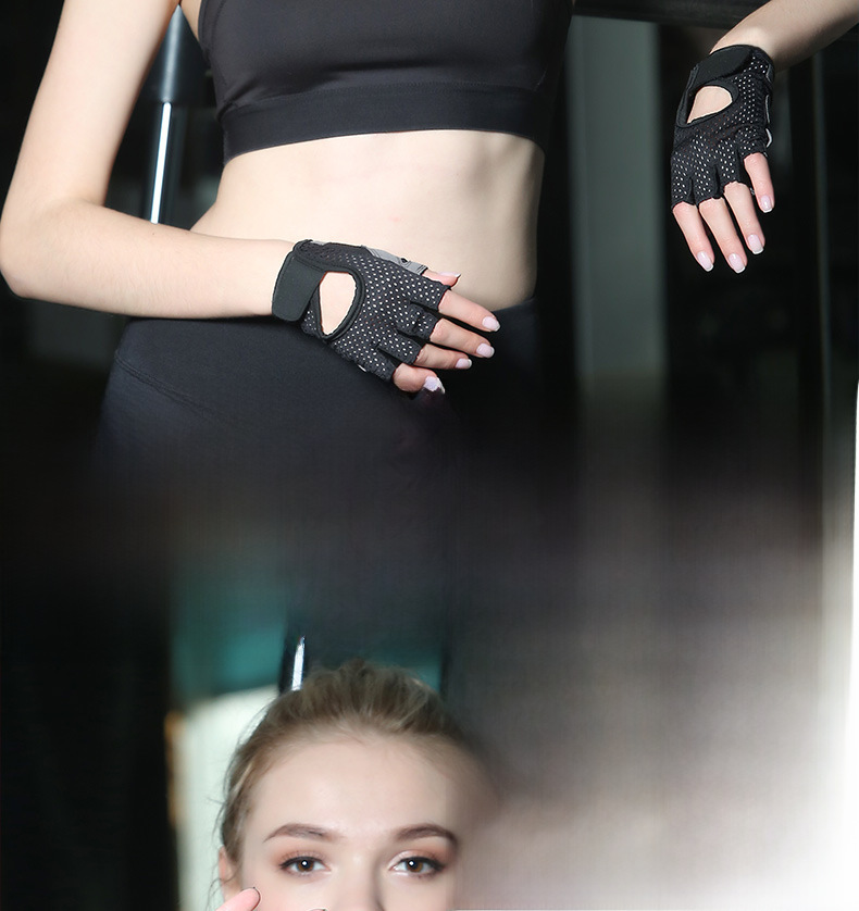 Half Finger Men's and Women's Gym Sports Yoga Non-slip Anti-cocoon Riding Breathable Mesh Outdoor Camping Fitness Gloves_maomaolike.com