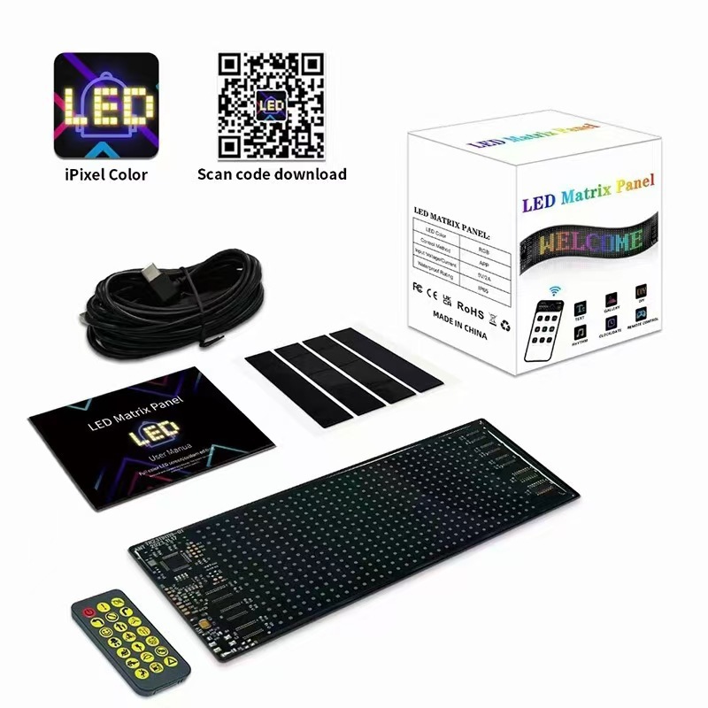 Pantalla de visualización flexible para automóviles APP Pantalla de publicidad Bluetooth para automóviles Smart Car Stick IP65 Waterproof Car Stick Screen interactivo suave