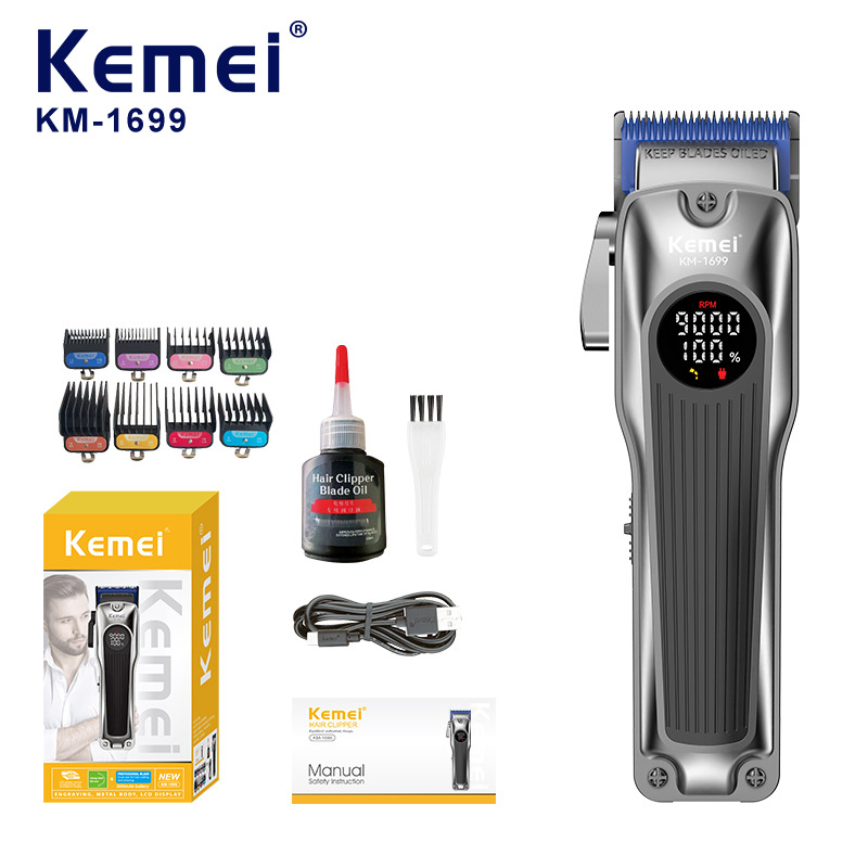 Kemei Kemei cortador de pelo eléctrico transfronterizo KM - 1699 cortador de pelo recargable de alta potencia profesional cortador de pelo eléctrico mayorista