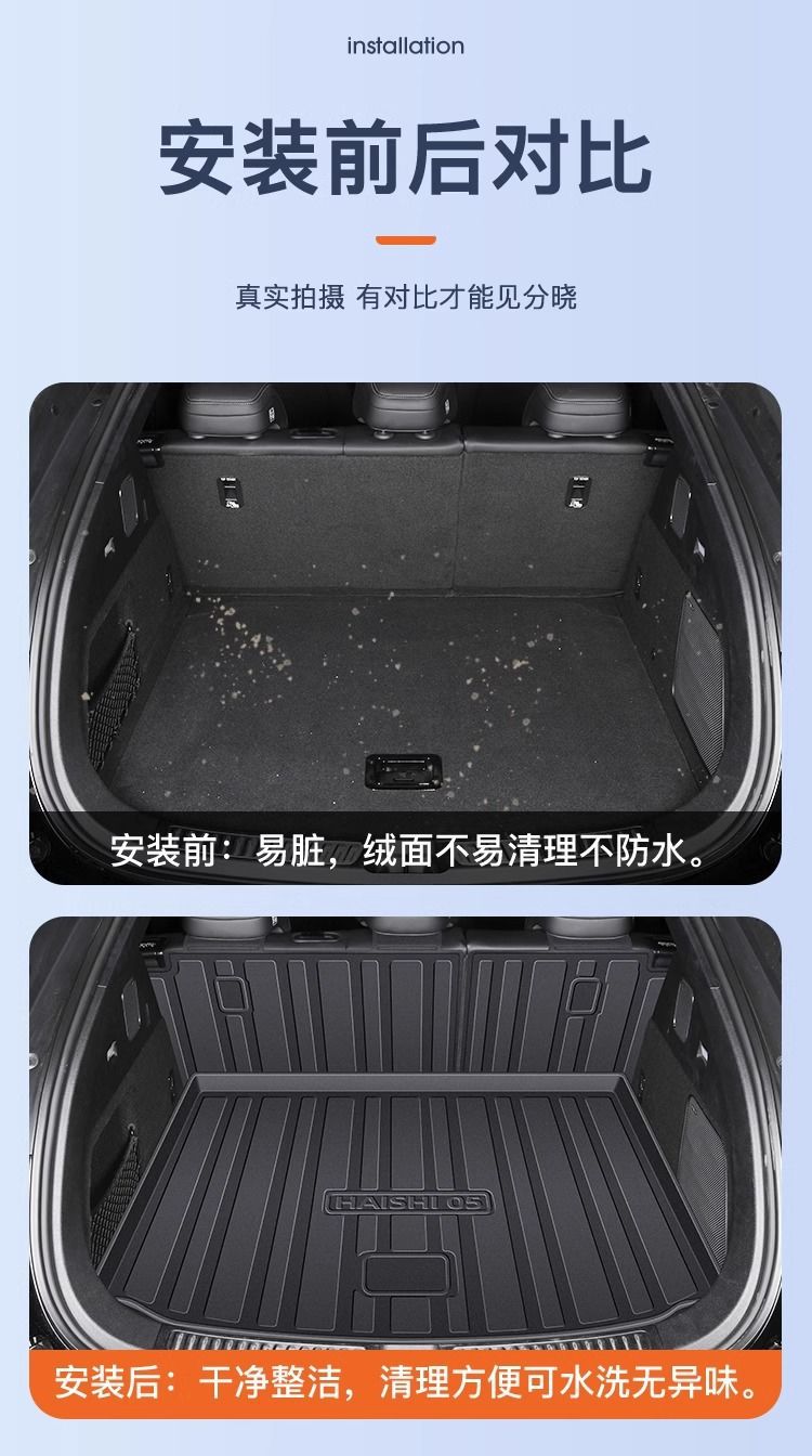 Suitable for BYD sea lion 05 trunk mat surrounded by 25 TPE sea lion 05DMI tail box mat 2025 new