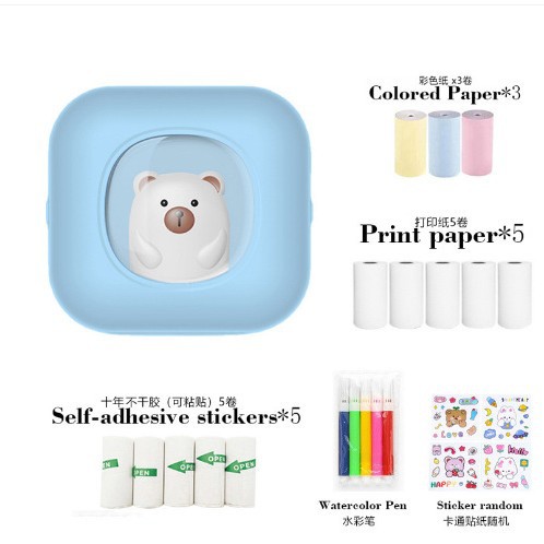 Mini impresora portátil C9, impresión térmica, fotos y apuntes, ideal para estudiantes, fábrica transfronteriza