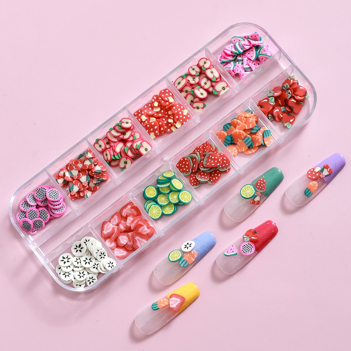 MJSP - 1 - 58 (rodajas de frutas de cerámica blanda)