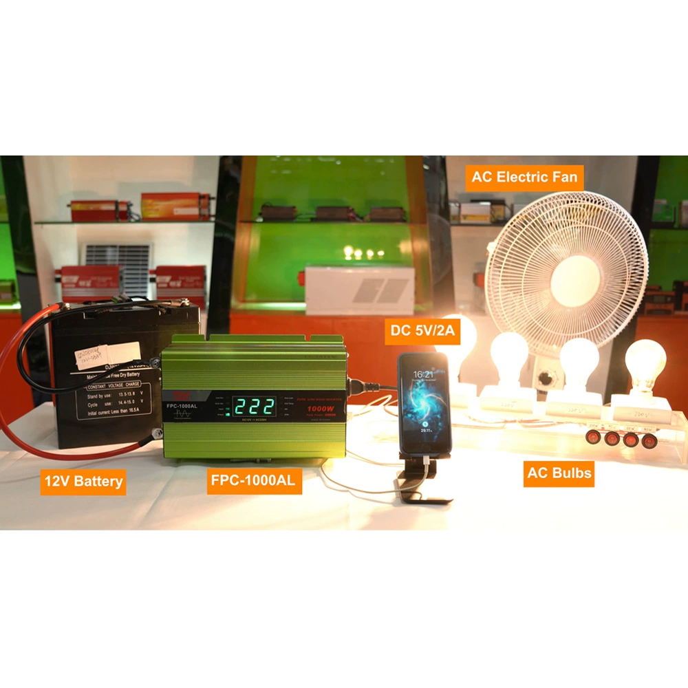Фабричный источник 12V/24V/220V инвертор чистой синусоидальной мощности 500W/1000W/2000W/3000W для бытовой сети