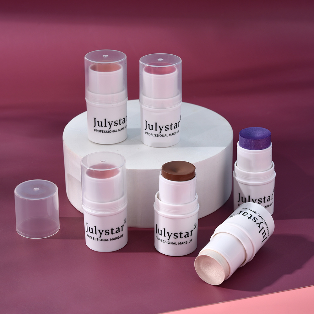 Julystar Single-color matte Contouring Blush Cream, Blush Stick, Six-color High-gloss Brightening Blush wholesale undefined