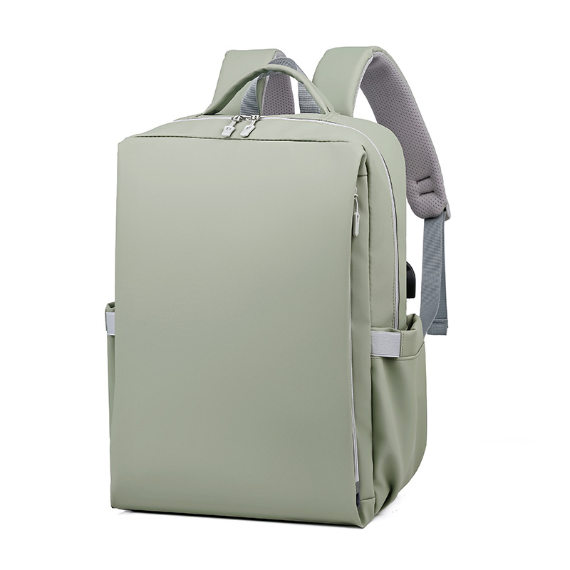 Macaron simple multifuncional bolso de computadora portátil, mochila universitaria, mochila transfronteriza