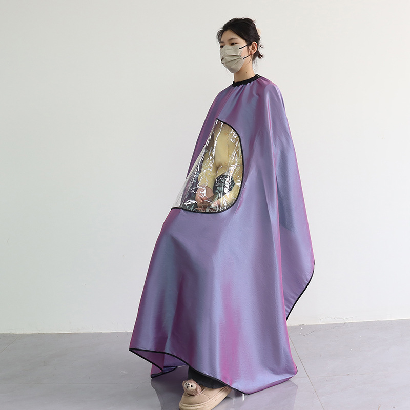 Amazon Hair Salon Family Perspective Tela para ampliar Peluquería Tela para peluquería Estilista Corte de cabello Cepillo de tinte Delantal