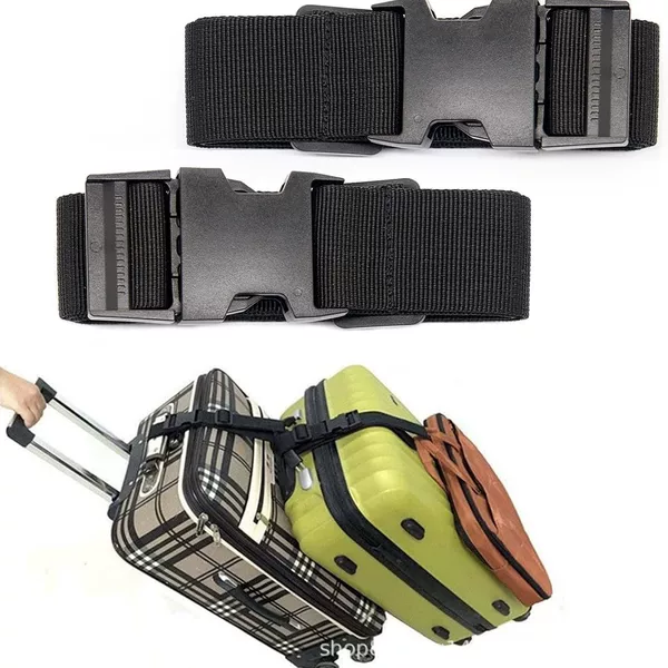 Luggage Backpack Bag Connecting Strap Adjustable Suitcase Belt Binding Strap Travel Suitcase Shoulder Strap Portable