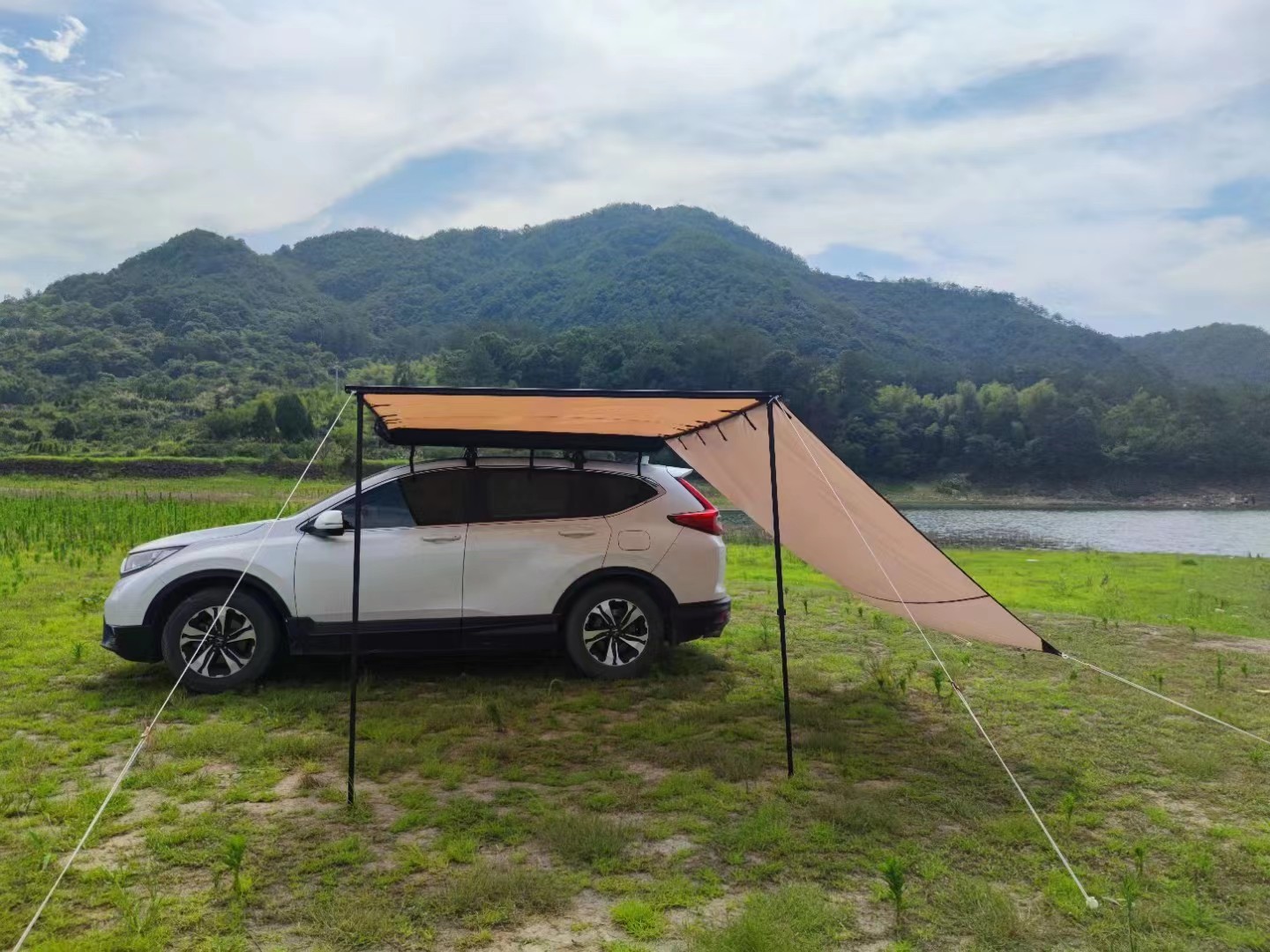 Wholesale Outdoor Car Canopy Side Cloth, Car Side Tent Side Cloth, Sunshade Tent Accessories, Windproof and Rainproof Side Cloth, Heavy Rain Protection