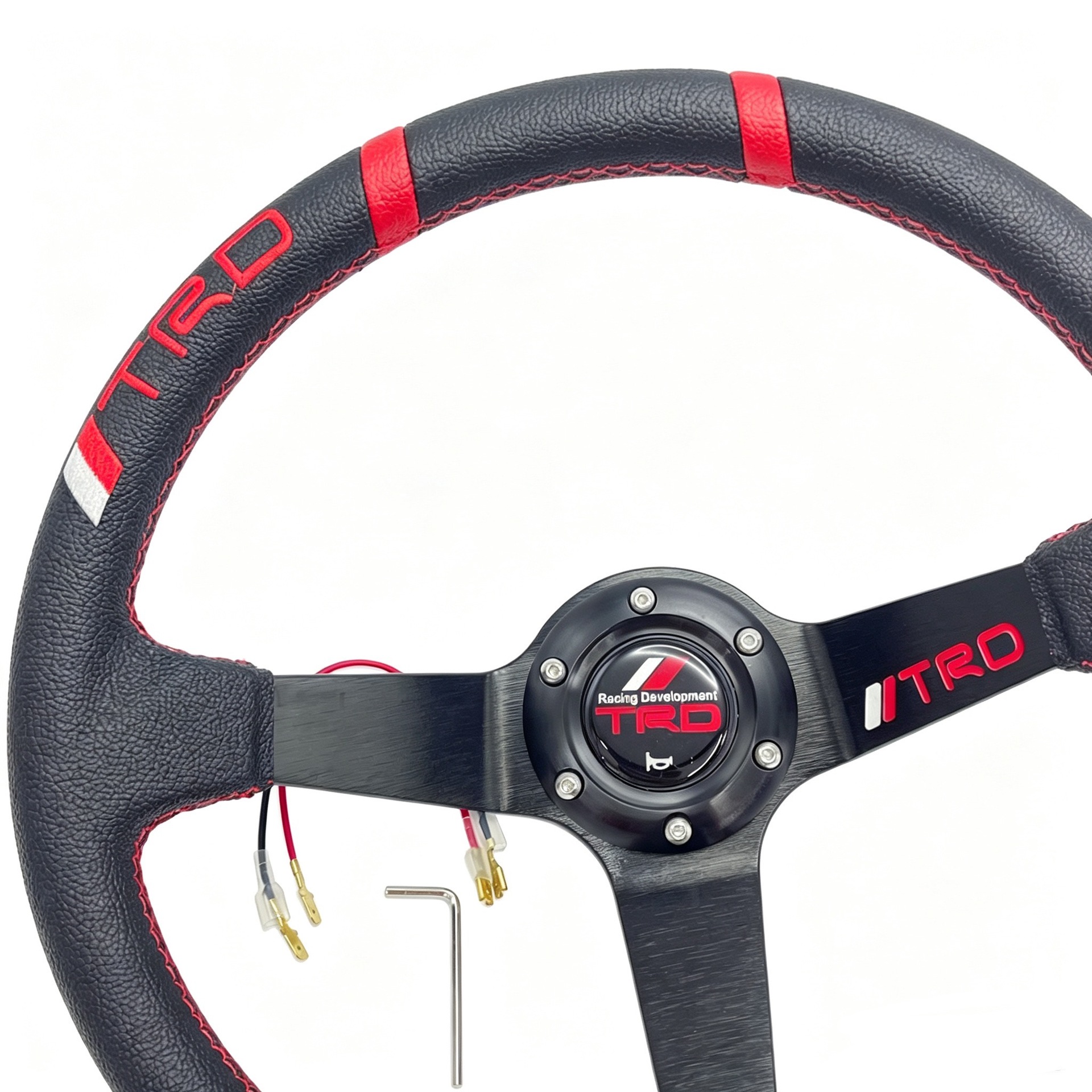 14inch Ralliart Car Modified Deep Concave Steering Wheel, Beidou Star Lancer Wing God Universal Sports Steering Wheel