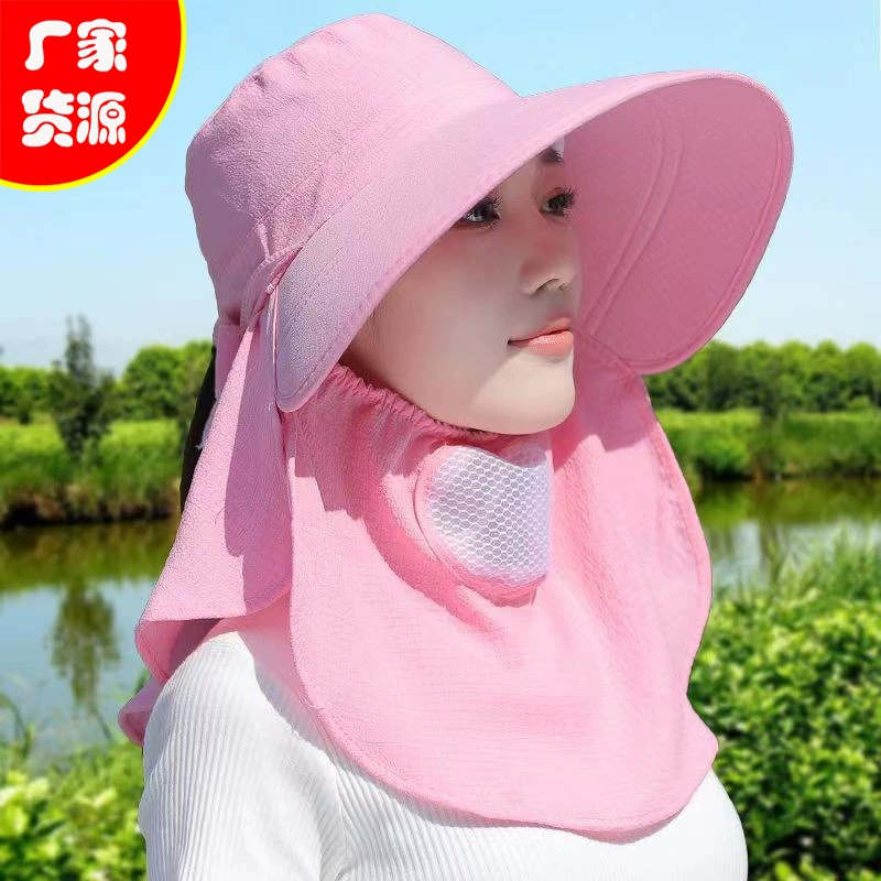 [ПРОСграничная] Солнцезащитная шляпа от солнца для женщин, шляпа-маска для лица, солнцезащитная шляпа от солнца, велосипедная шляпа от солнца, чайная шляпа