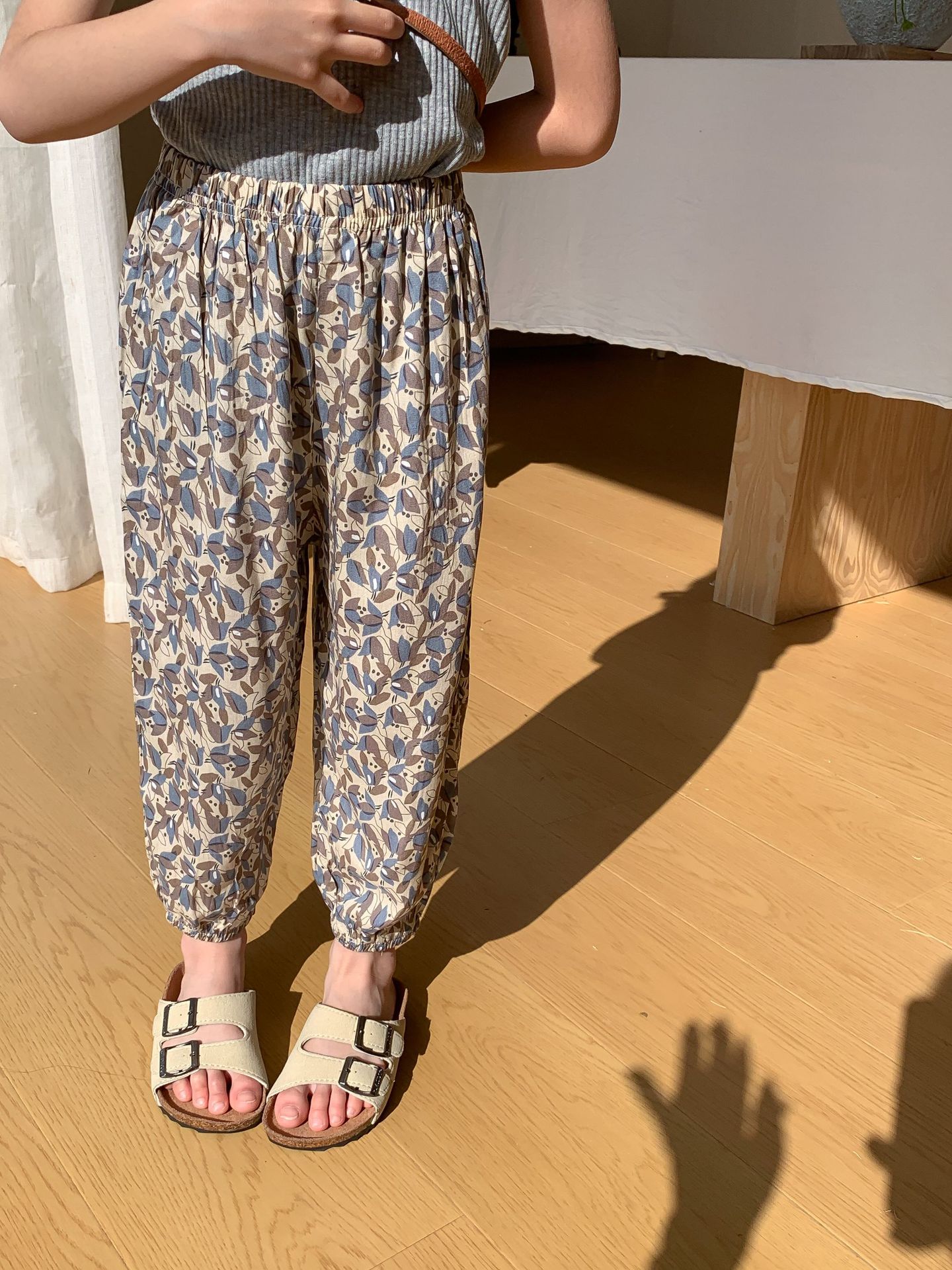 Children's grandma pants children's mosquito-proof pants summer soft girls' pants thin girls' summer pants summer beach pants