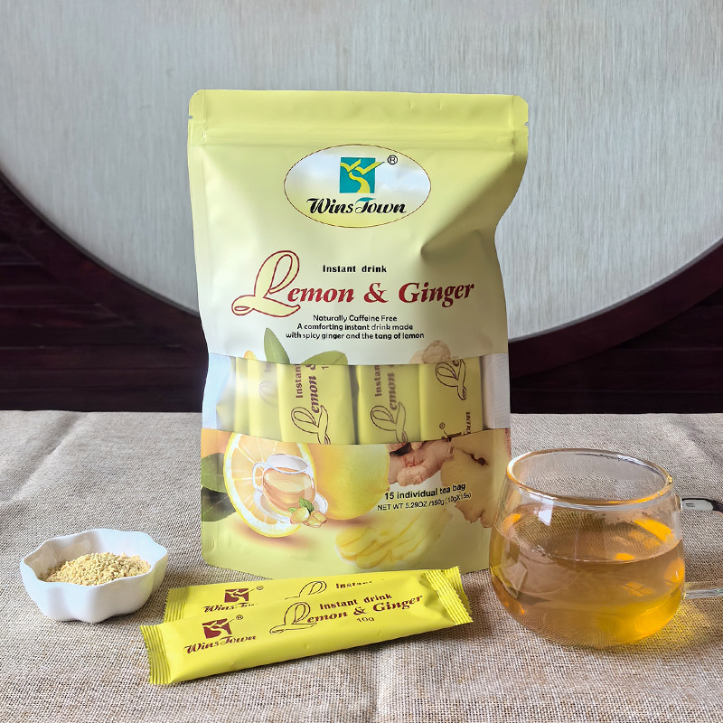 Cross-Border Export Lemon Ginger Drink Lemon Ginger Tea Skin Antioxidant Tea