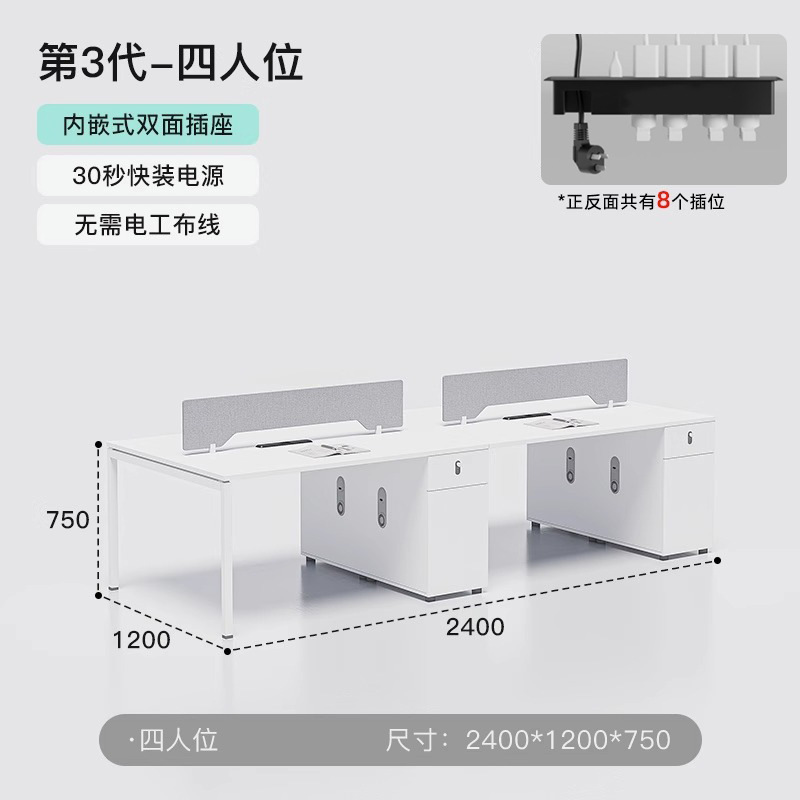 Escritorios y estaciones de trabajo – muebles de oficina modernos para 2/4/6 empleados