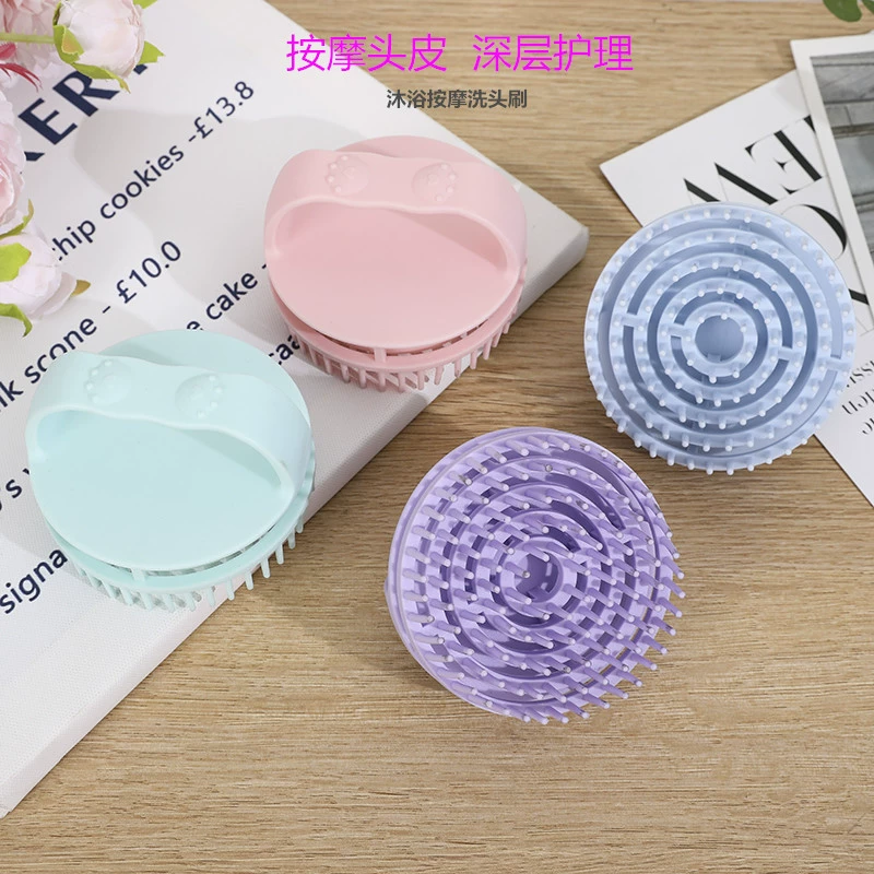 Big massager for scalp, brush for home use, shampoo