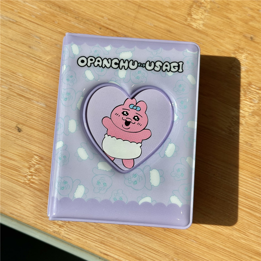 보라색 속옷 토끼 3 인치 사진 앨범 (카드 포함)