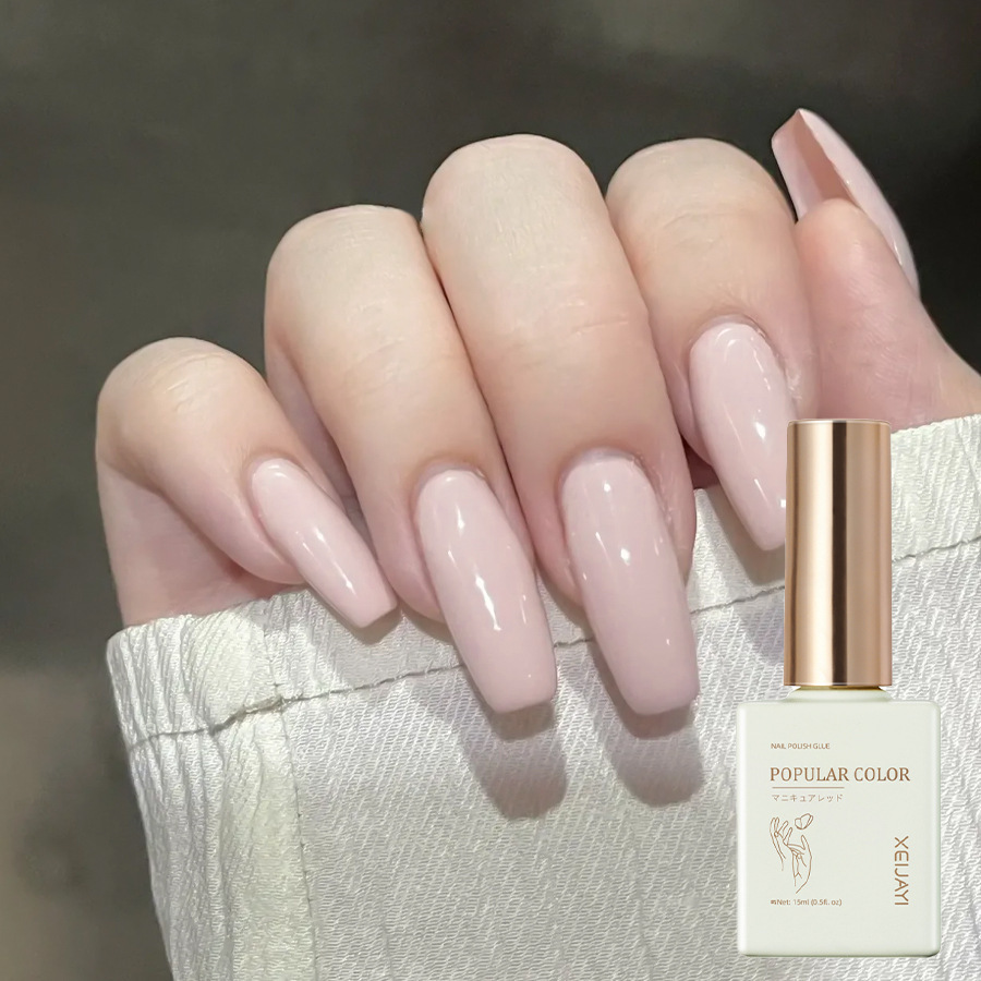 Pure Color new white nail polish glue nude transparent nail polish shop special high-grade nail polish lasting firm Factory wholesale