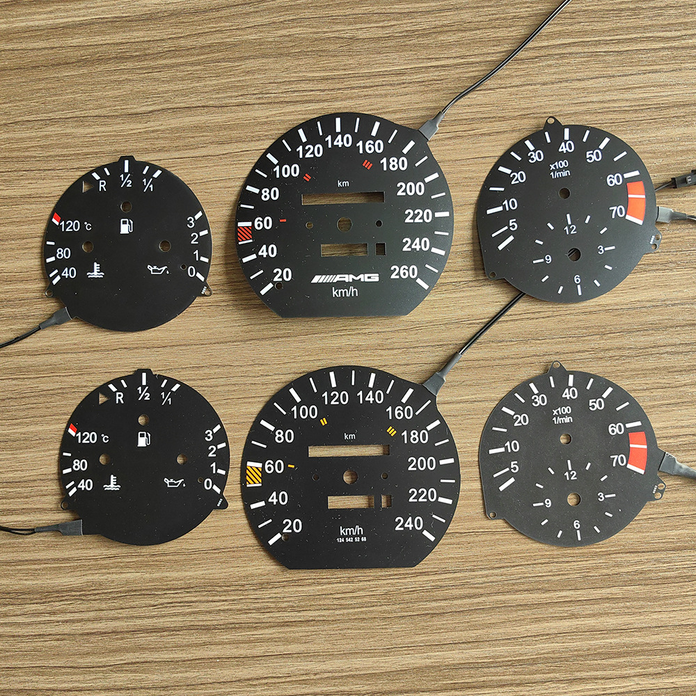 EL发光汽车仪表盘 适用梅赛德斯奔驰W124，W126，W201 W190