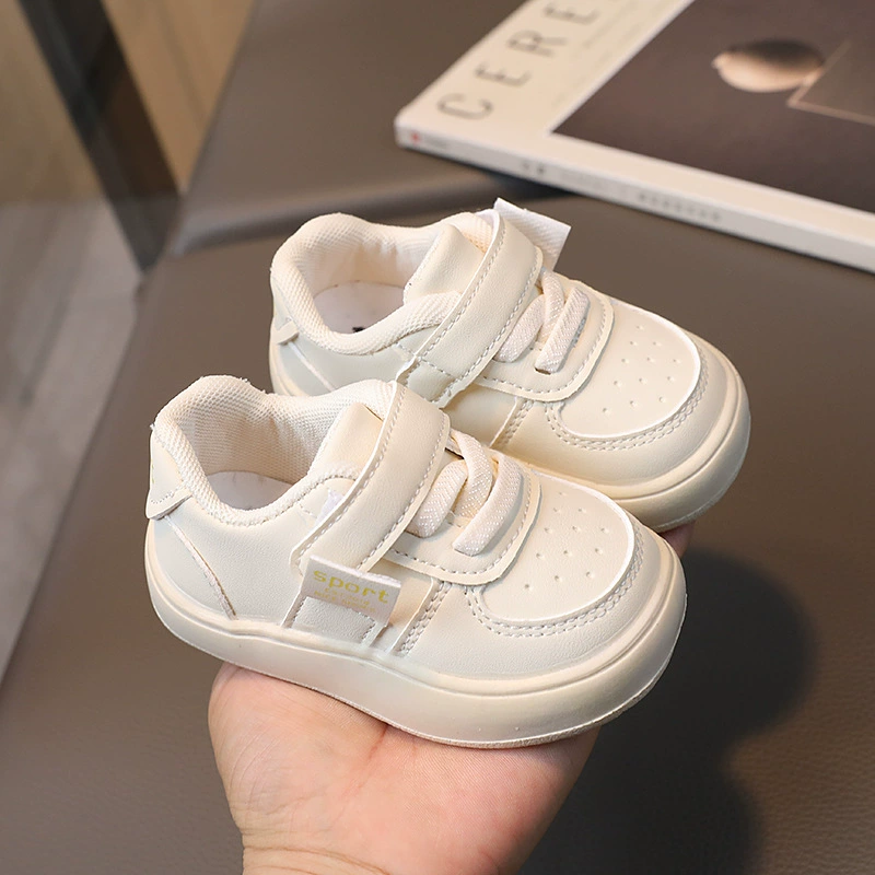 Children's breathable white shoes, footwear for early age, wholesale, soft sole