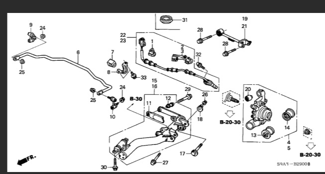 52300-S9A-004 52300-S9A-801 for CRV 02-06 RD5 RD7 rear