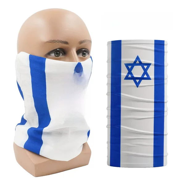 Cross-border in stock Israel flag scarf magic scarf multi-functional scarf sun protection men and women riding mask