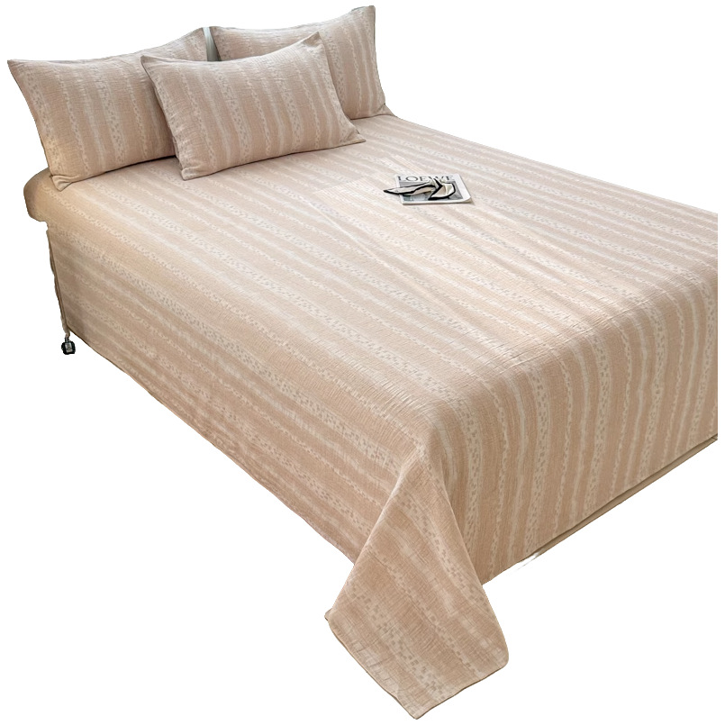 2025 nueva sábana de algodón puro pieza individual 100 algodón dormitorio de estudiantes cama individual edredón para niños funda de almohada de tres piezas 2