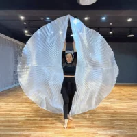 Костюм для танца живота для взрослых, золотые крылья, реквизит для танца, индийский костюм, костюм с крыльями на 360 градусов, костюм для выступления
